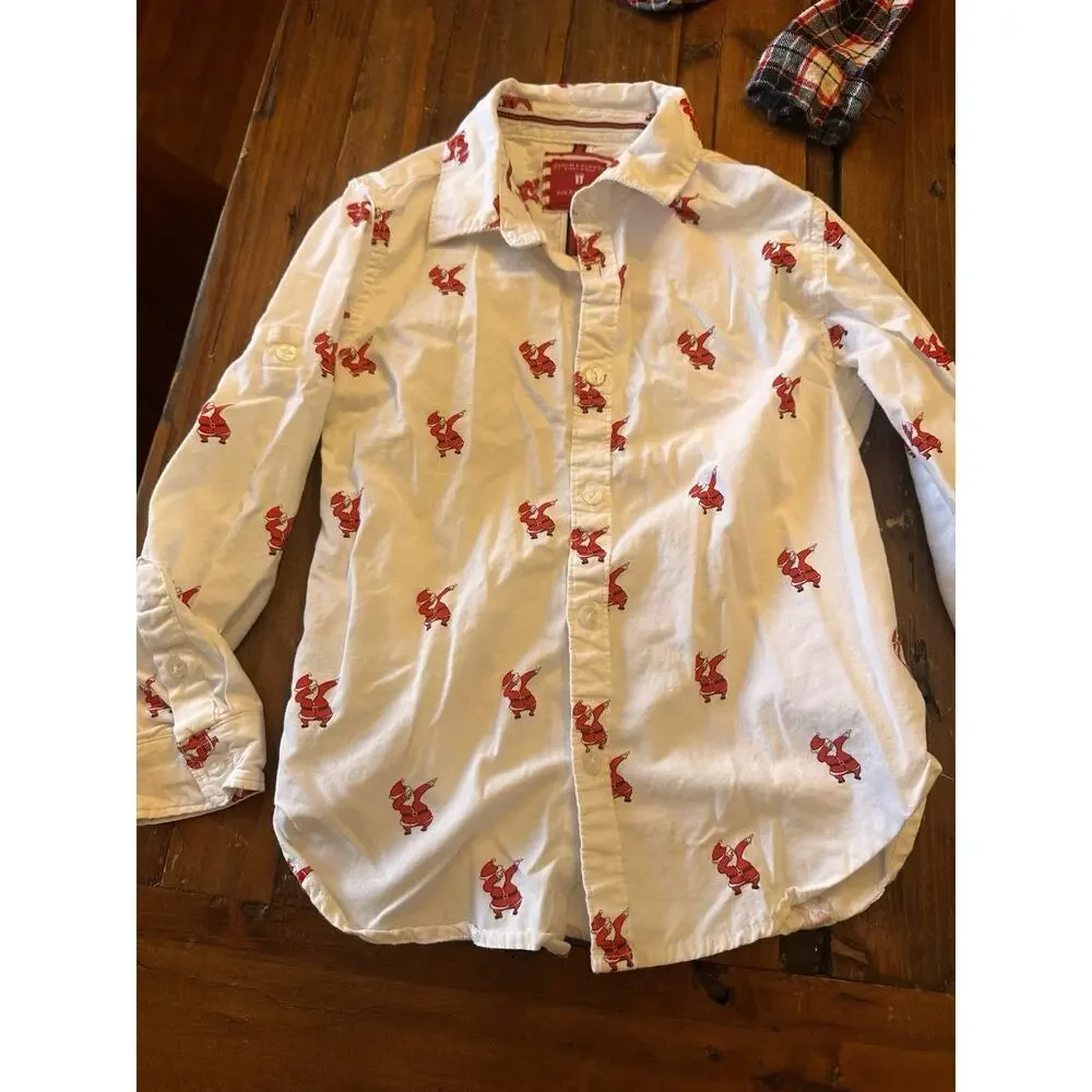 Boys Size 5 Button Front Shirts Long Sleeve Lot Of 6 Gap Ralph Lauren Old Navy